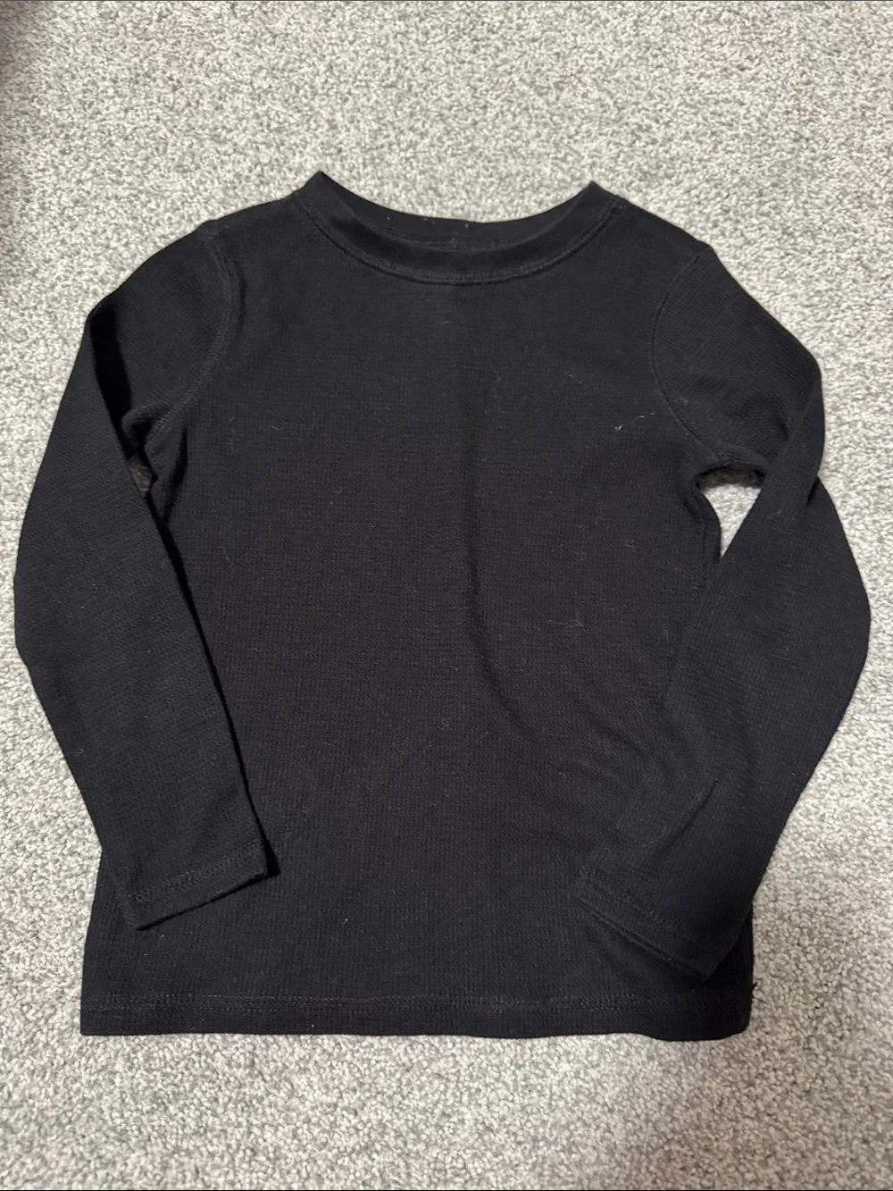 Old Navy Black Long Sleeve Thermal Tee for Kids